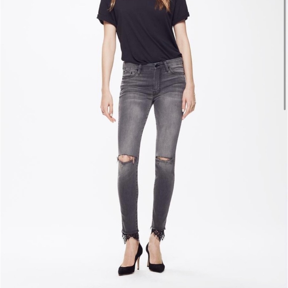 Mother Denim dagger high waisted grey